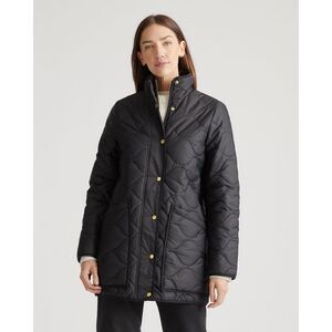 NWT Quince Black Quilted Featherless Light coat or jacket